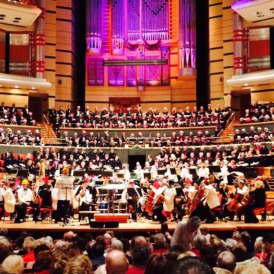 Concert at the Symphony Hall - Services For Education ensembles performing.