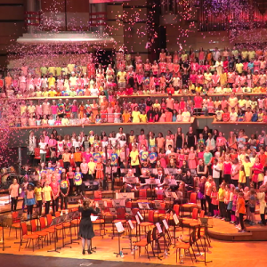 Picture of a music service concert put on by services for education