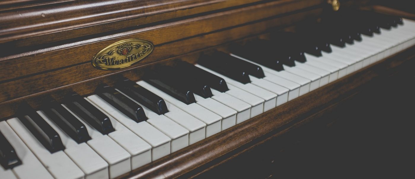 An artistic image of a piano