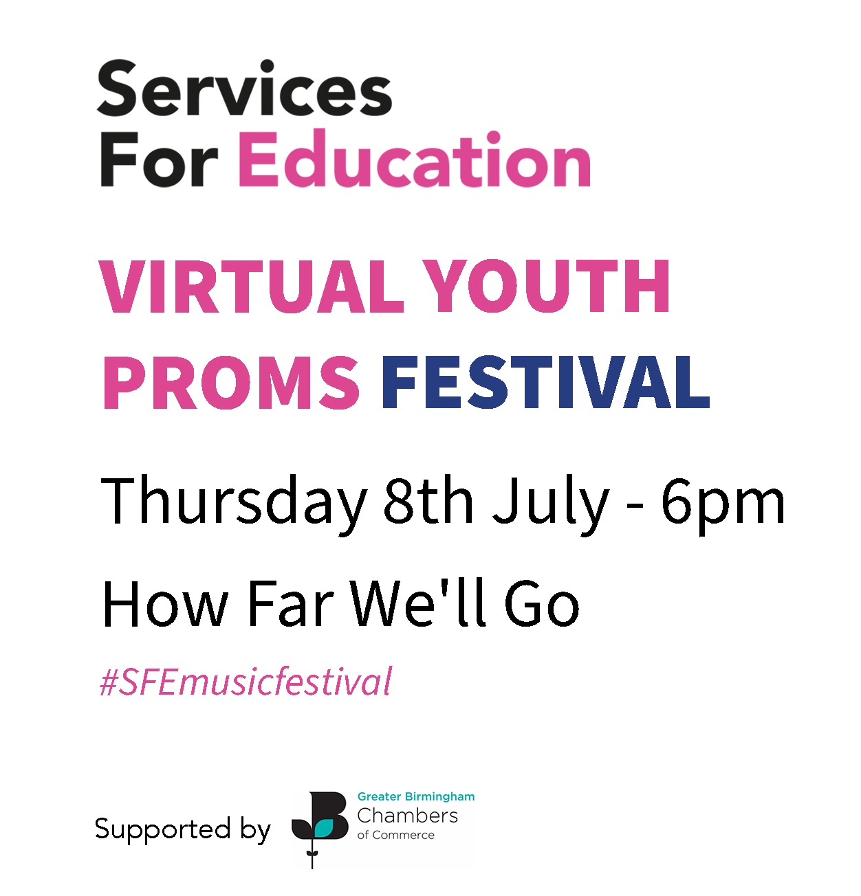 Youth Proms 2021 - services for education music service ensembles Thursday 1252